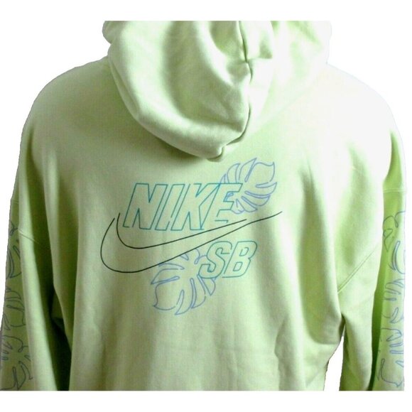 Nike SB Men's GFX Paradise PO Hoodie Sweatshirt Limelight Green Size Small NWT - Picture 3 of 4